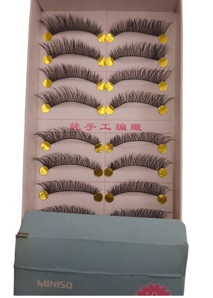 Miniso 10 lu takma kirpik kutulu yeni etiketli - Görsel 5