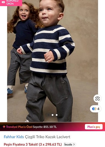 H&M Fahhar kids erkek cocuk 2 li kazak