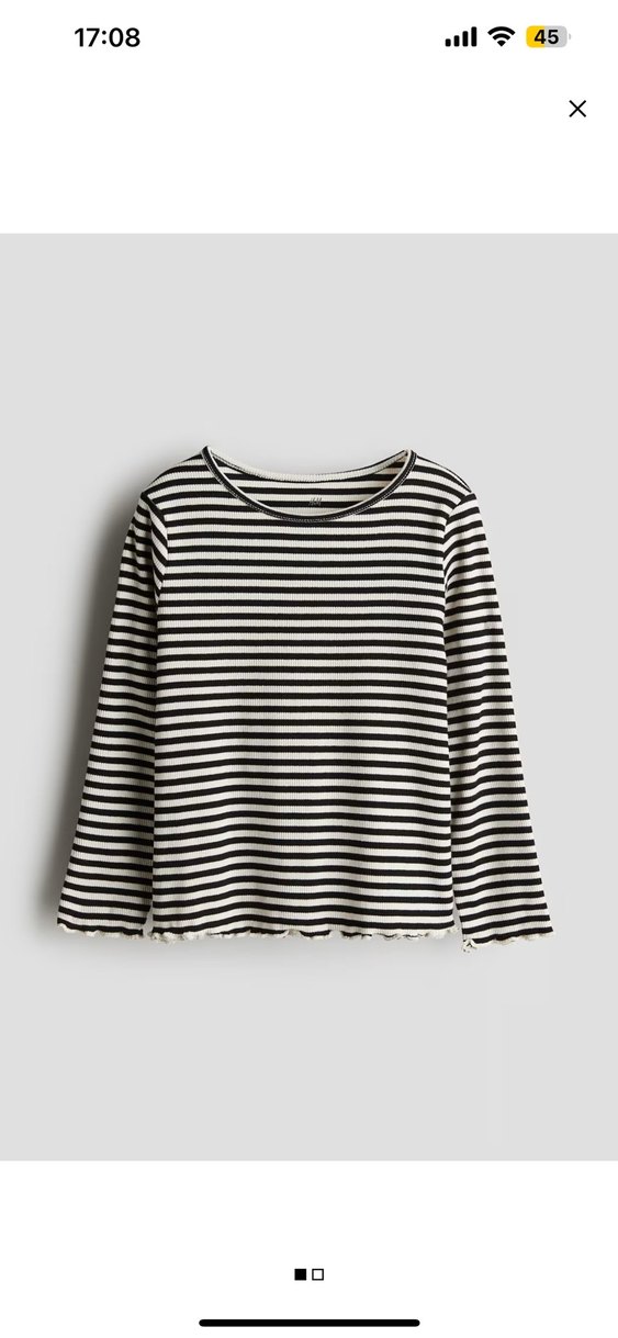 2 adet Çizgili Gri Beyaz Çocuk bluz - Görsel 3