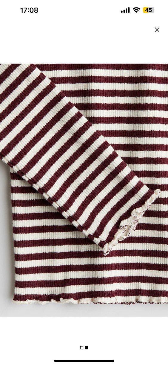 2 adet Çizgili Gri Beyaz Çocuk bluz - Görsel 2