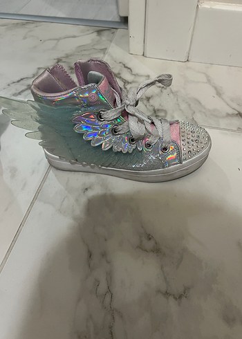 Skechers Twinkle Toes Parlak Kanatlı Spor Ayakkabı - Görsel 7
