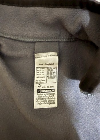 Erkek Çocuk Fermuarlı Gri Yelek - Görsel 3