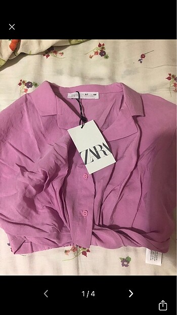 Zara crop gömlek