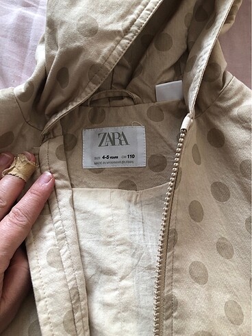 Zara Zara mevsimlil yağmurluk ceket