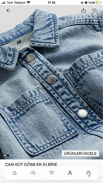 H&M Hm jean elbise
