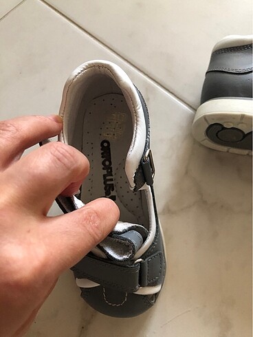26 Beden gri Renk Ortapedik sandalet