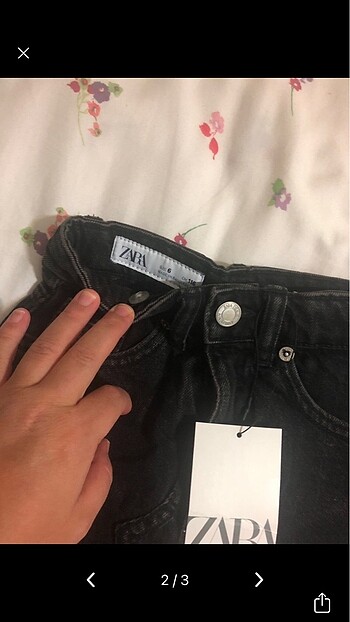 Zara Zara şort mağaza ürünü etiketli