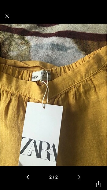 Zara Zara şort mağaza ürünü etiketli