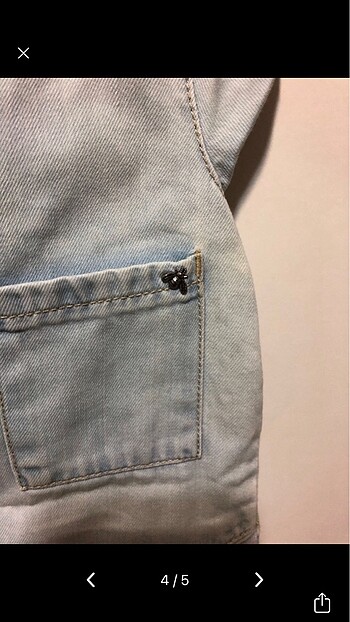 12-18 Ay Beden mavi Renk Zara jean tulum