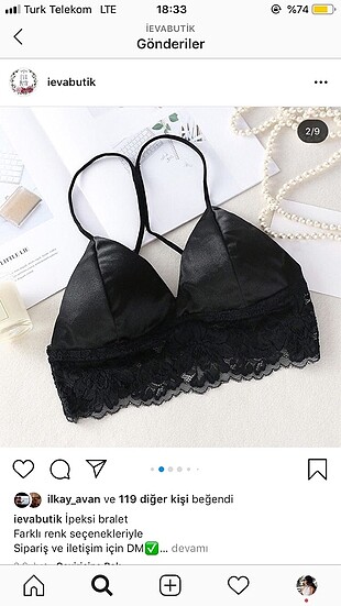 Siyah bralet büstiyer
