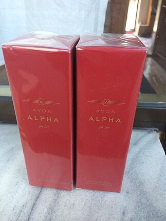 Avon alpha bayan parfüm 50 ml*2 adet