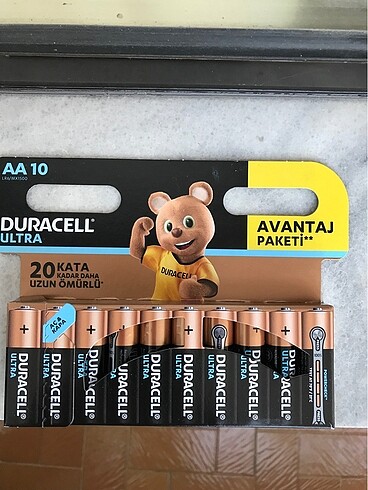 Duracall Ultra AA Kalem Pil 1 pakette 10 adet fiyatıdır