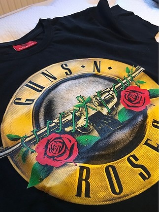 s Beden siyah Renk guns n roses tişört