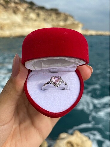 Pandora silver pembe yüzük