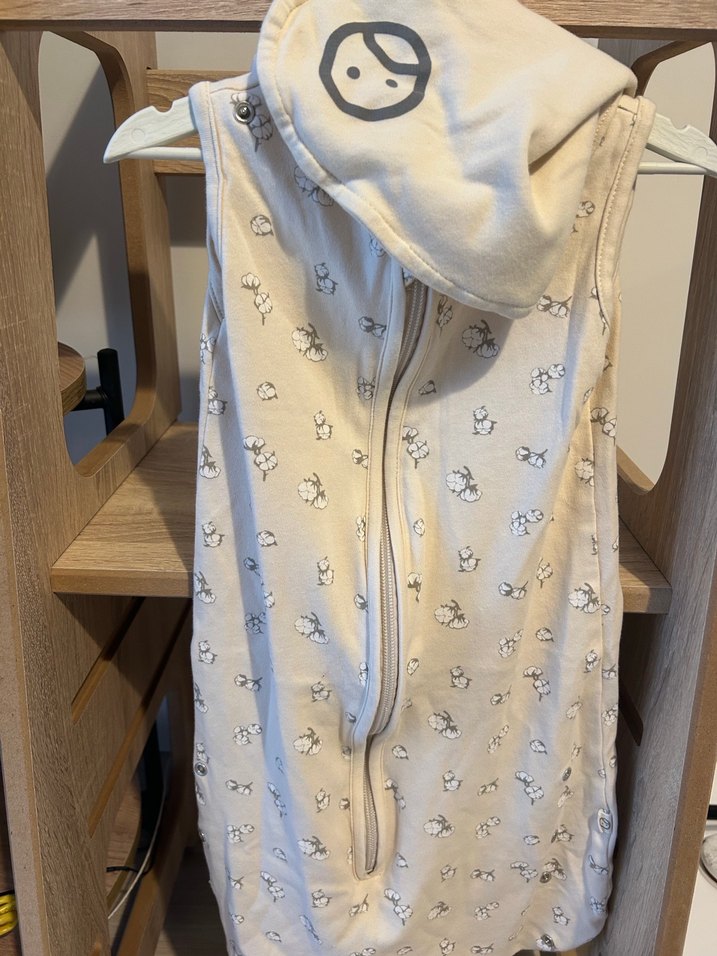 Organik Pamuklu Çocuk Uyku Tulumu pelerinli Little gusto 0-6 ay - Görsel 2