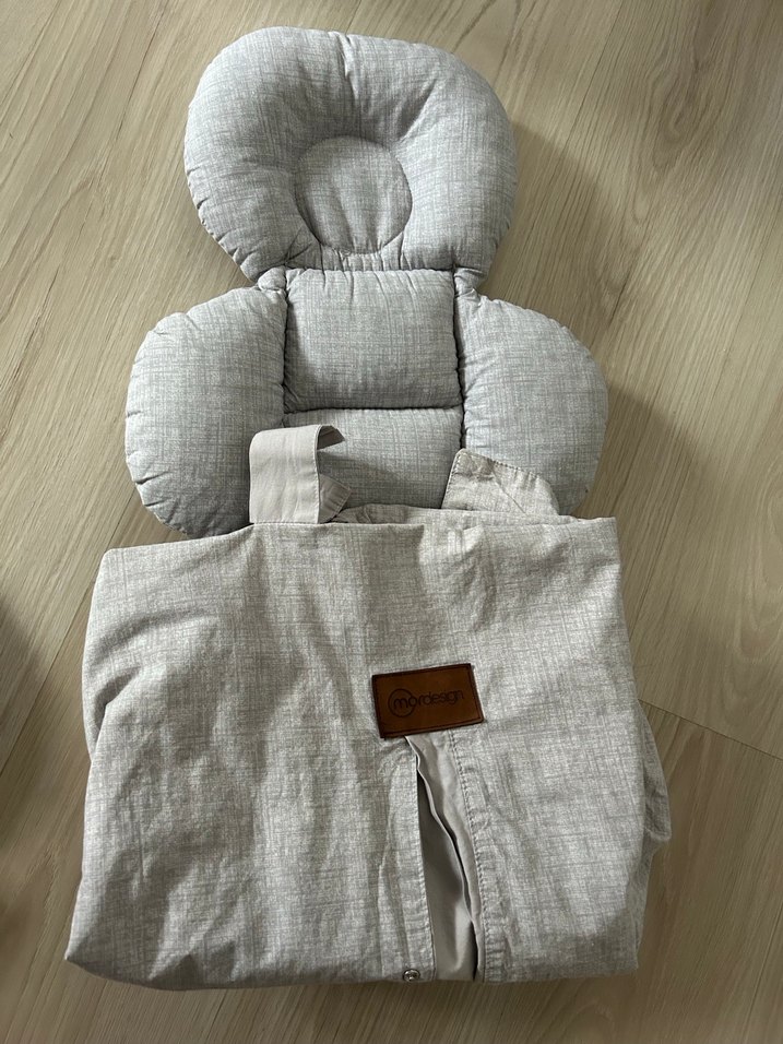 Gri  Puset Örtüsü ve Minderi - Görsel 2