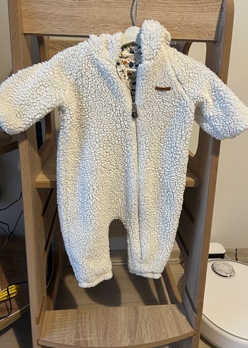 Little gusto 3-6 ay beyaz bebek wellsoft tulum mont - Görsel 2