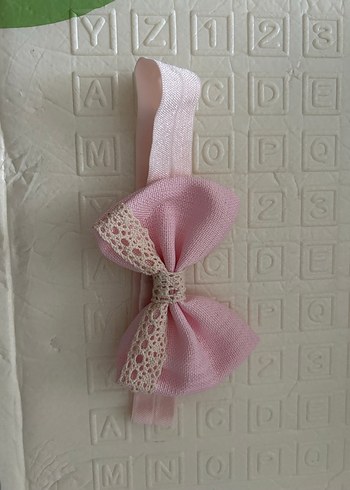 Dantel Detaylı Pembe Çiçekli Çocuk Saç Bantları - Görsel 3