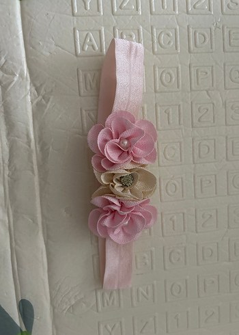 Dantel Detaylı Pembe Çiçekli Çocuk Saç Bantları - Görsel 2