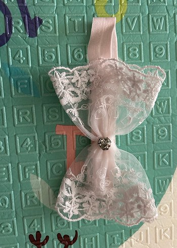 Dantel Nakışlı Bebek Saç Bantları - Görsel 3