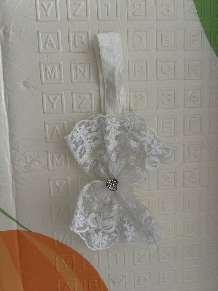 Dantel Nakışlı Bebek Saç Bantları - Görsel 2