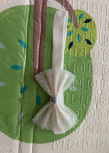 Nakışlı Fiyonklu Bebek Saç Bantları 2'li - Görsel 3