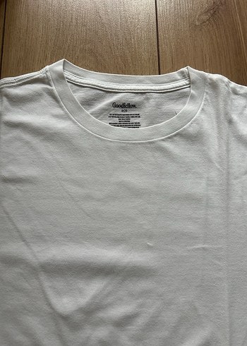 Erkek Beyaz Kısa Kollu Basic Tişört - Görsel 4