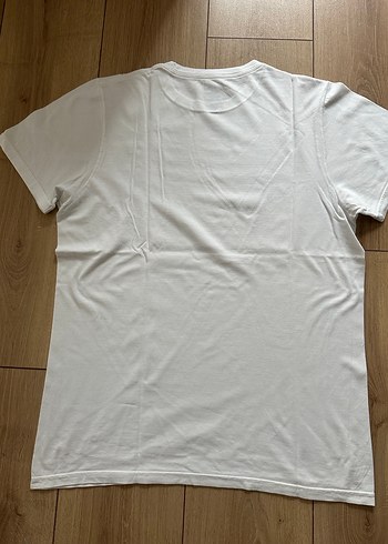 Erkek Beyaz Kısa Kollu Basic Tişört - Görsel 3