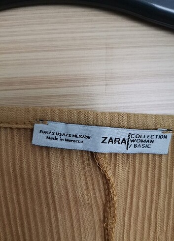 s Beden Zara Collection Kadın Dokulu Nervürlü Büyük Boy Stil Midi Elbise