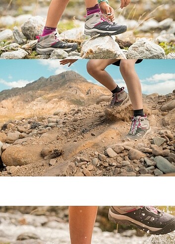 36 Beden QUECHUA Decathlon Çocuk Su Geçirmez Doğa Bot Crossrock