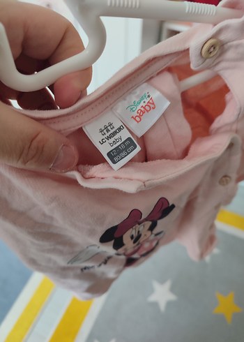 Kız Çocuk Pembe Minnie Baskılı Pamuklu ikili takim - Görsel 3