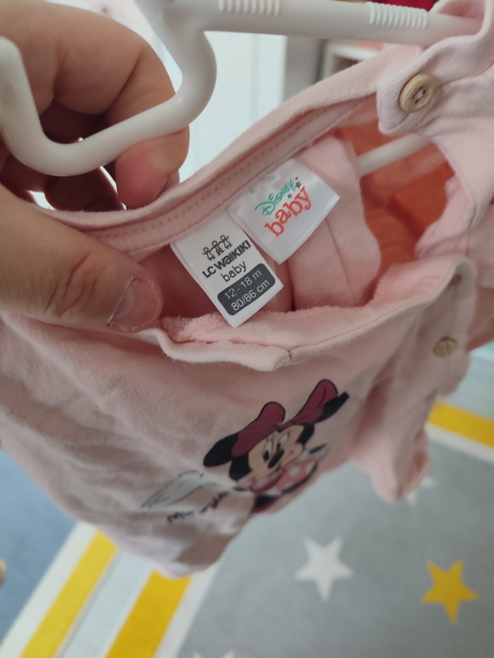 Kız Çocuk Pembe Minnie Baskılı Pamuklu ikili takim - Görsel 3