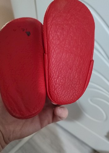 Kız Çocuk Kırmızı Cırtlı Babet - Görsel 3