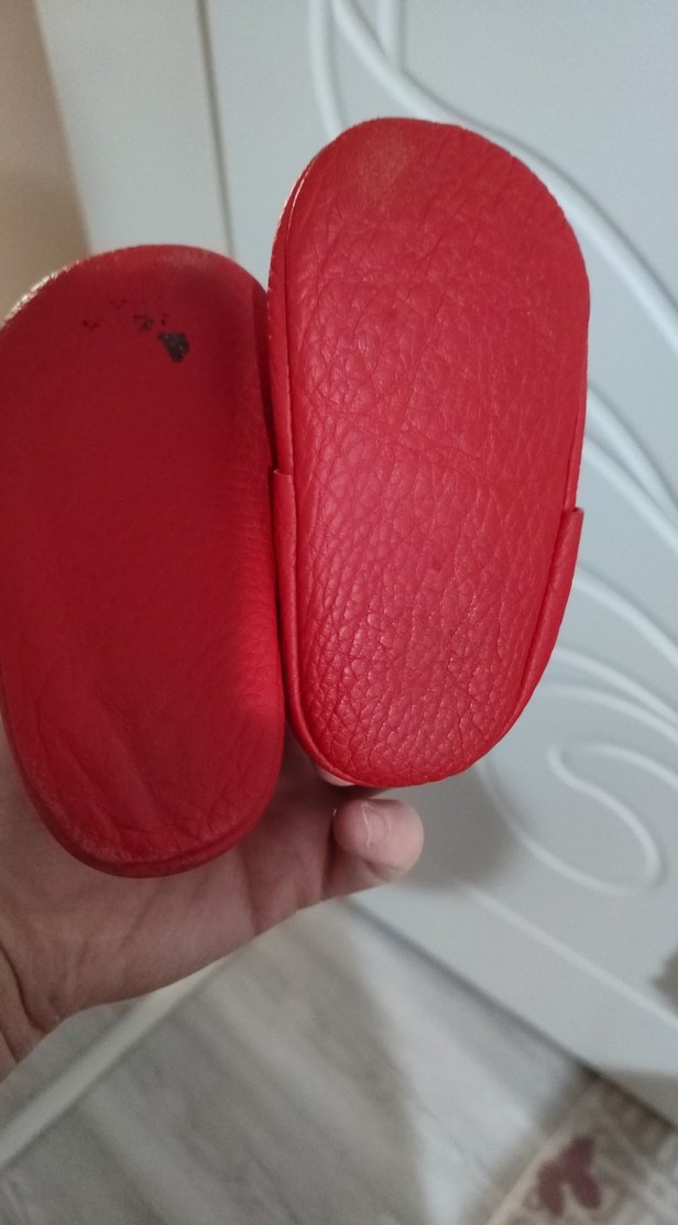 Kız Çocuk Kırmızı Cırtlı Babet - Görsel 3