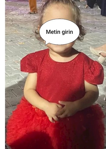 Kız Çocuk Kırmızı Fırfırlı Elbise - Görsel 5