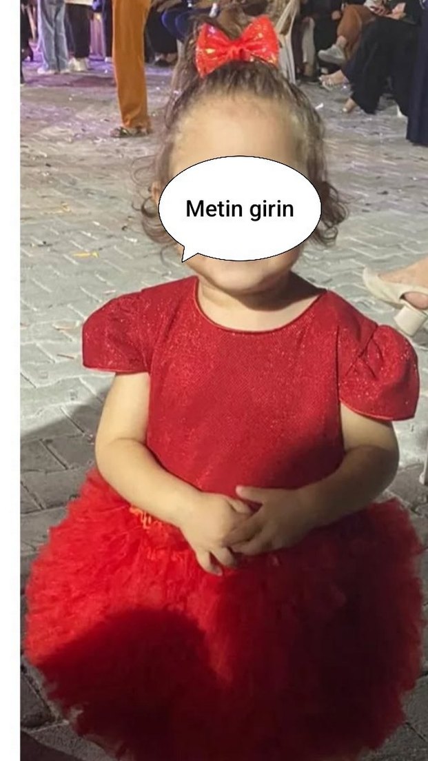 Kız Çocuk Kırmızı Fırfırlı Elbise - Görsel 5