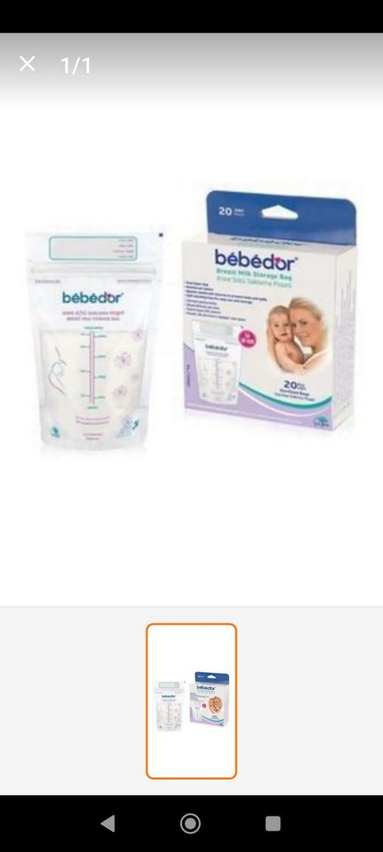 Bebédor 20'li Göğüs Sütü Saklama Poşeti - Görsel 3