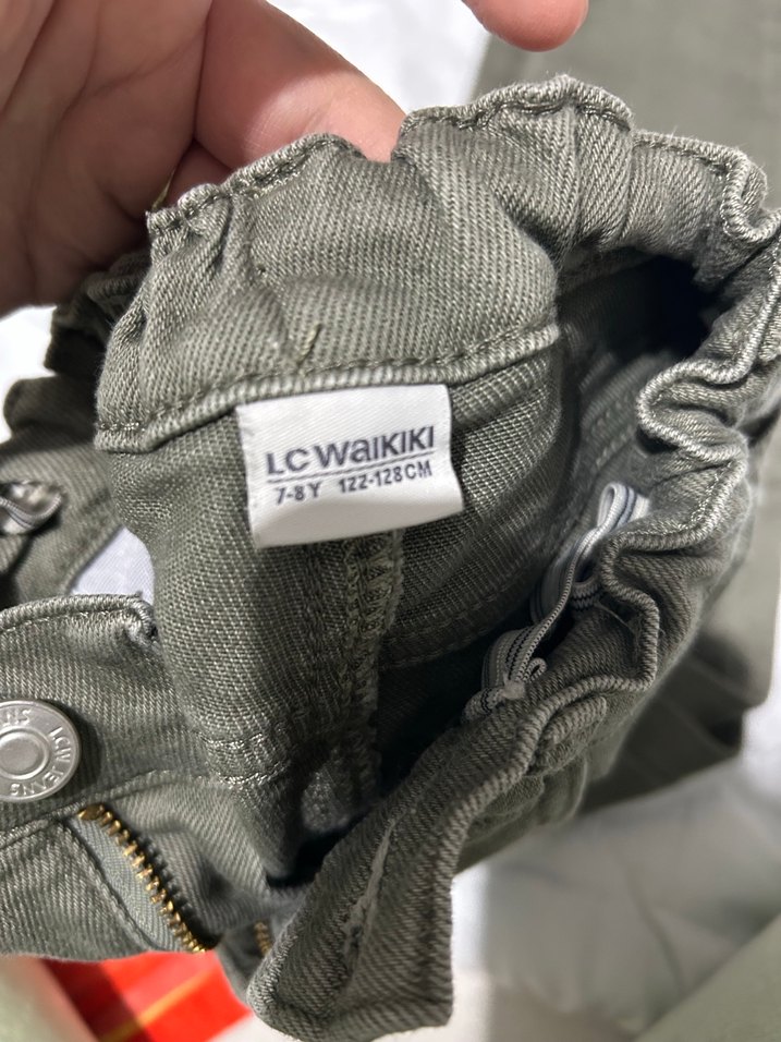 Erkek Çocuk Kemerli Dar Kesim Kot Pantolon - Görsel 3