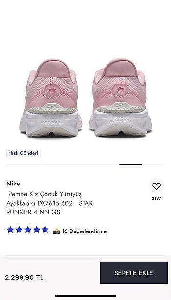 Çocuk spor ayakkabı