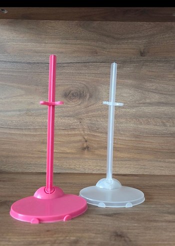 1 adet pembe +1 adet şeffaf stand