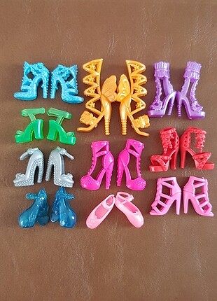 10 Çift Barbie Ayakkabısı 