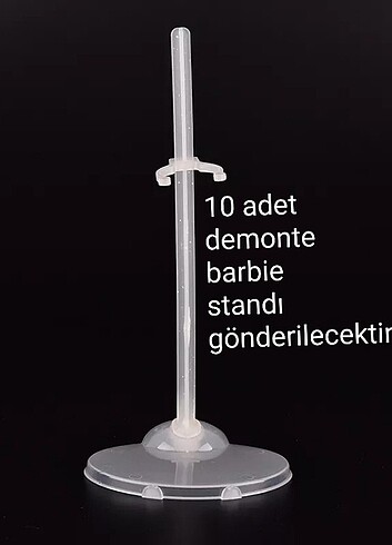 10 adet barbie standı 