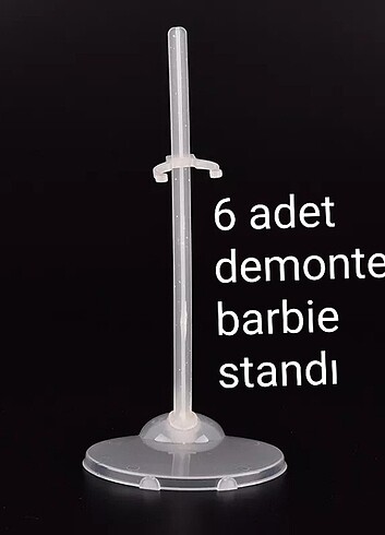 6 adet barbie standı 