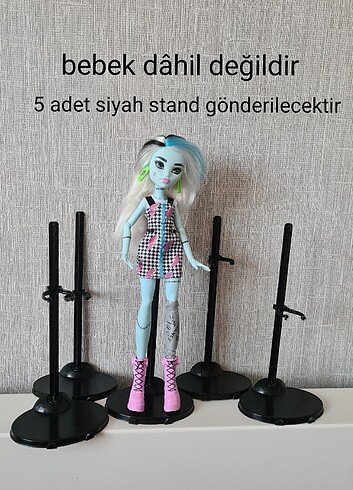 5 adet siyah stand