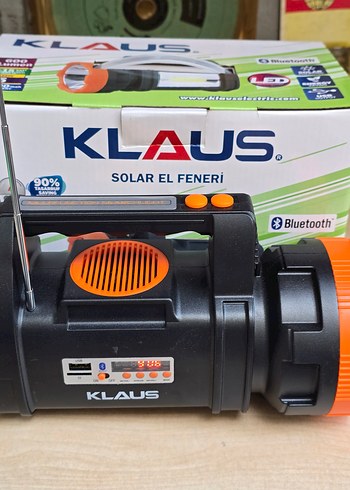Beden Klaus Solar El Feneri Siyah