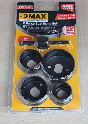 Dmax 6 Parça Buat Açma Seti 38-54mm Siyah - Görsel 2