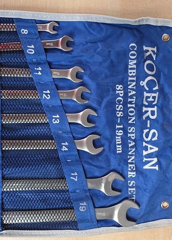 Mavi Kombin Anahtar Seti 8 Parça 8-19mm - Görsel 3