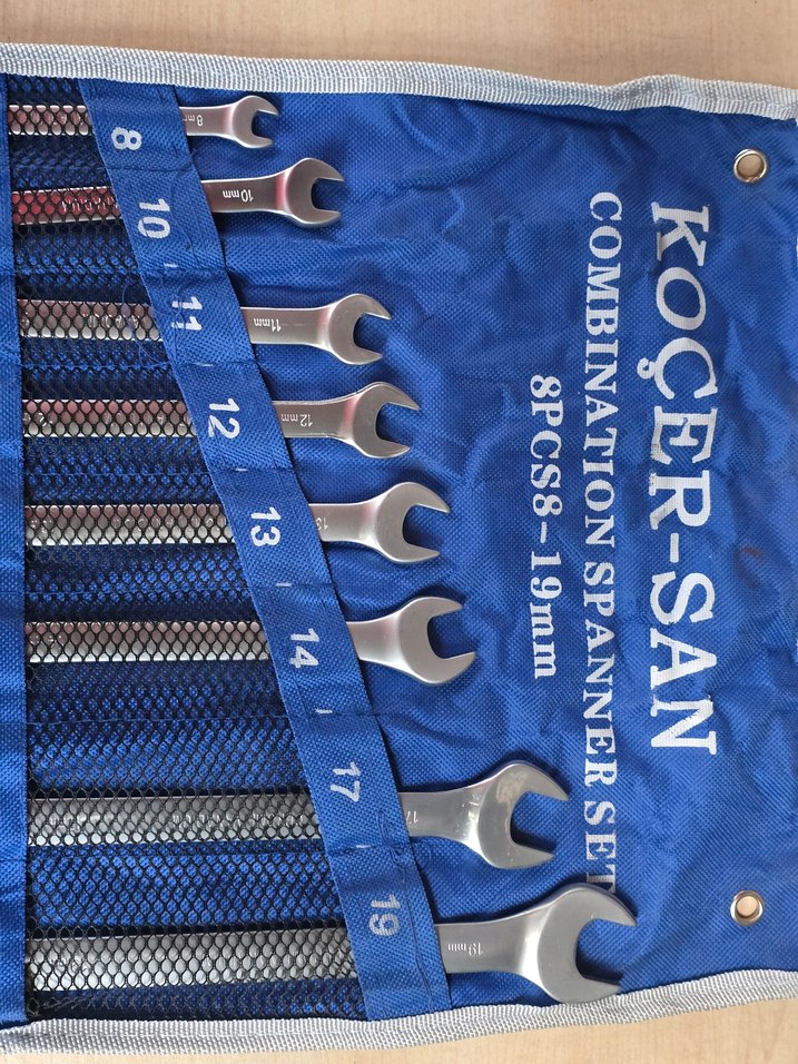 Mavi Kombin Anahtar Seti 8 Parça 8-19mm - Görsel 3