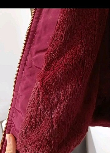 11-12 Yaş Beden bordo Renk LCW çocuk mont