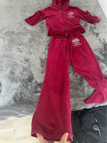 m Beden bordo Renk Orijinal Versace Vintage Eşofman Takımı